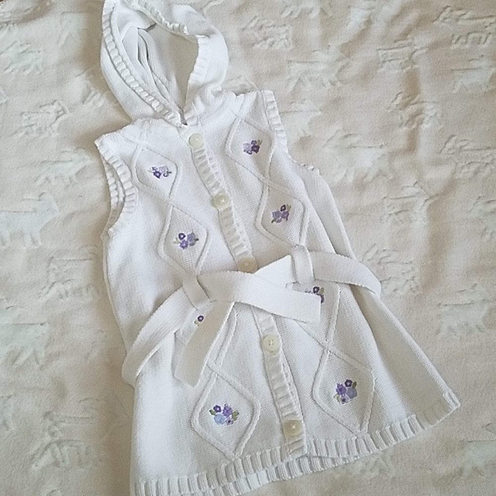Gymboree sleeveless hooded sweater